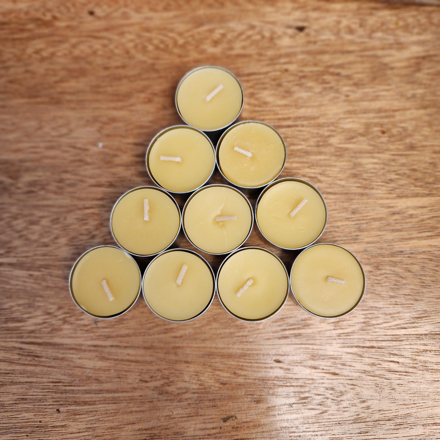 Beeswax tealight candles | 7 hour burn time