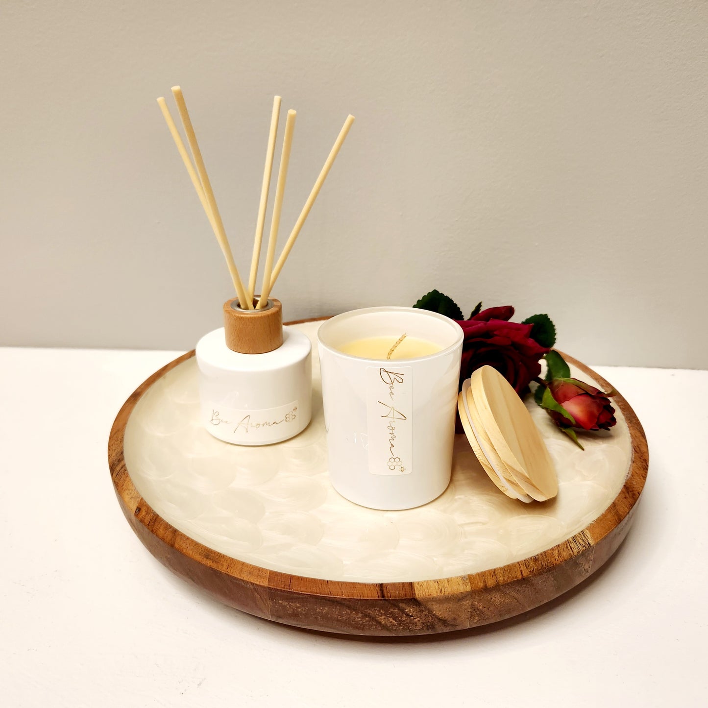 BEE AROMA gift pack - candle and diffuser set