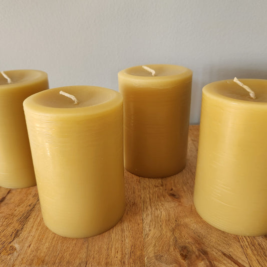 Australian Pure Beeswax Large Pillar Candle 70+ hour burn time