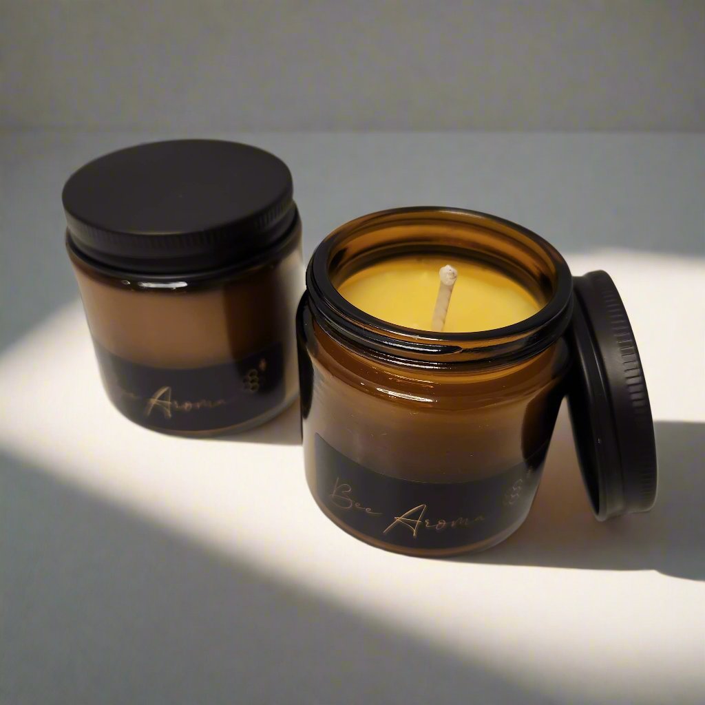 Pure beeswax Candle Jar 20 hour burn time