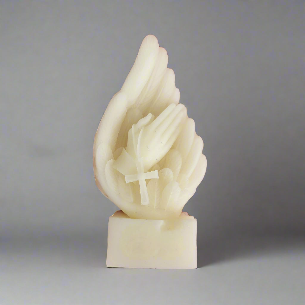 3 PIECE RELIGIOUS / FAITH SET BEESWAX CANDLES