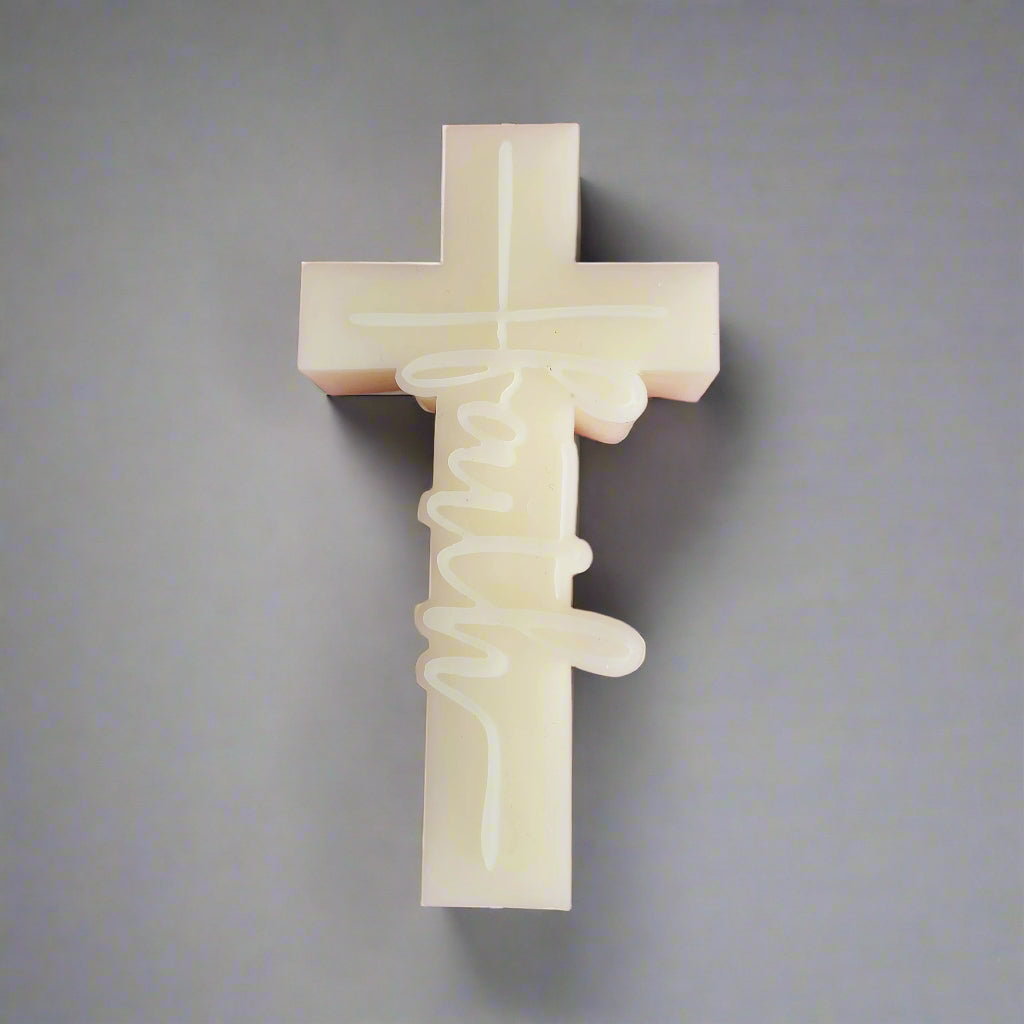 3 PIECE RELIGIOUS / FAITH SET BEESWAX CANDLES