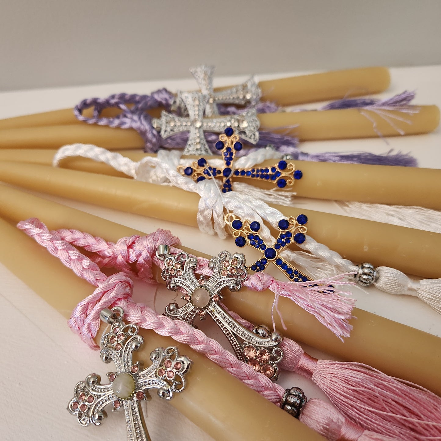 Beeswax Girls Palm Sunday - Orthodox Easter candles / Lambatha