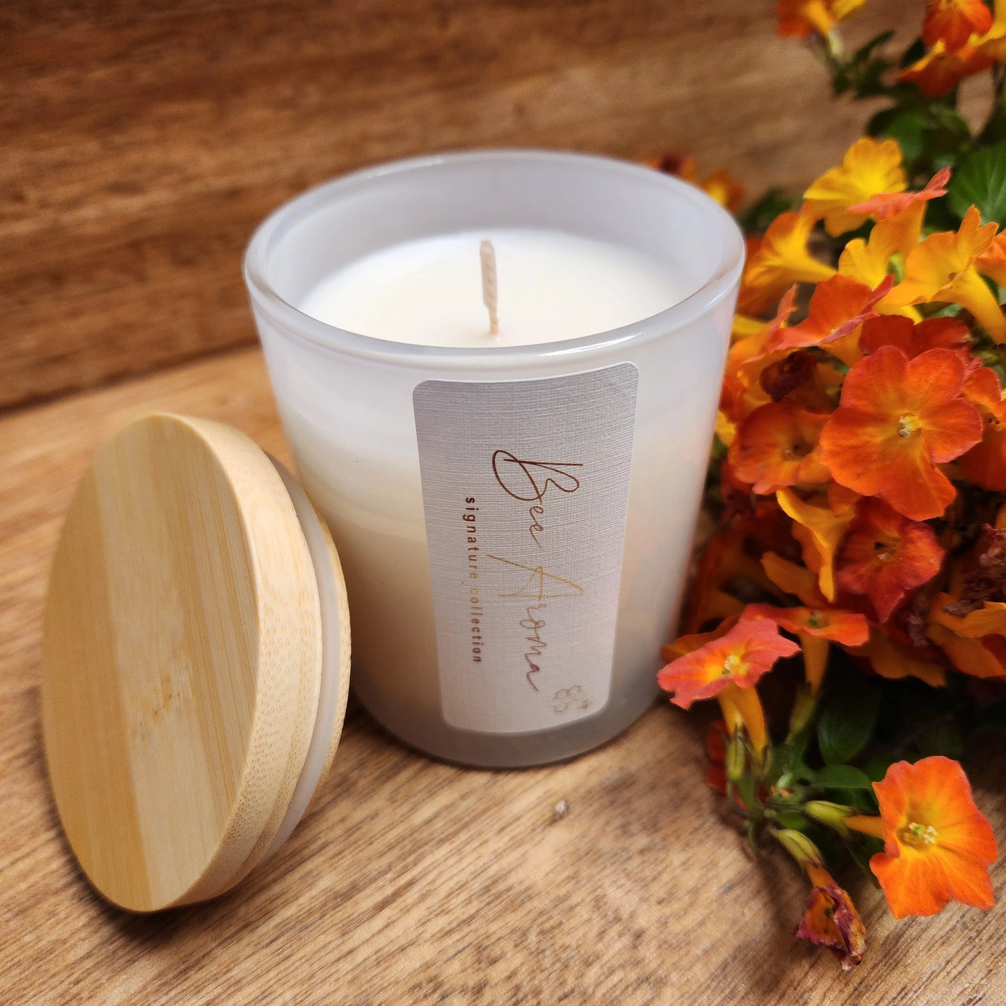 Australian Floral & Honey scented beeswax candle